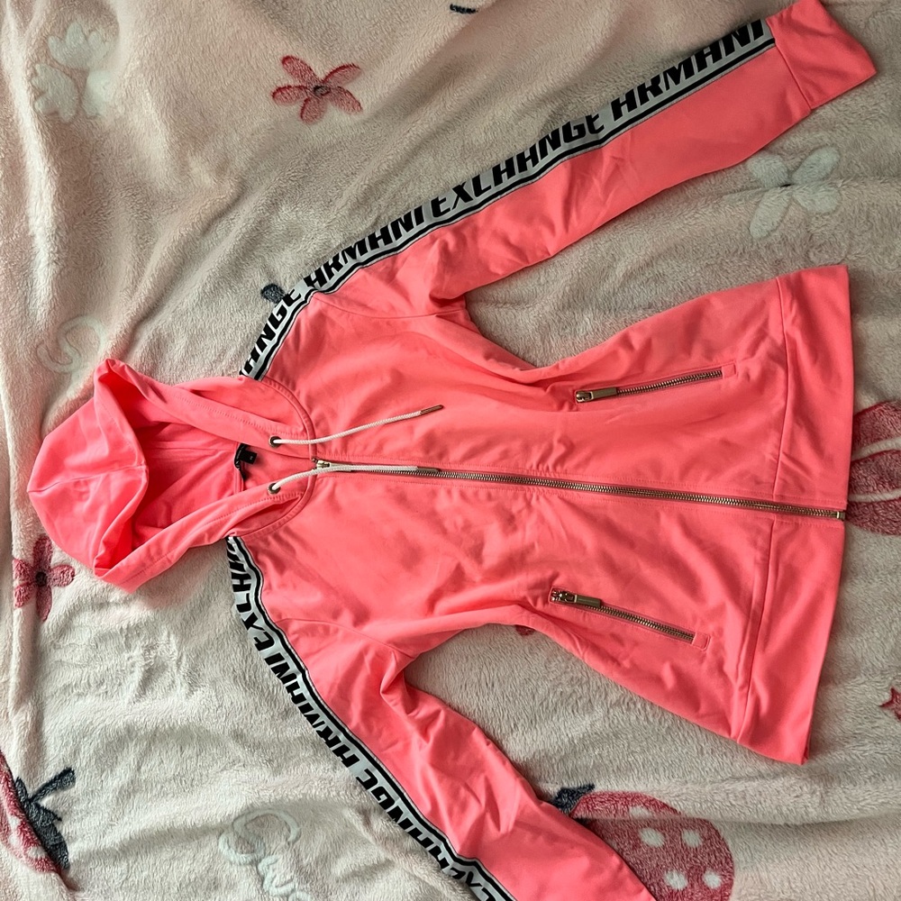 Armani Exchange Coral Zip-Up Jacket
